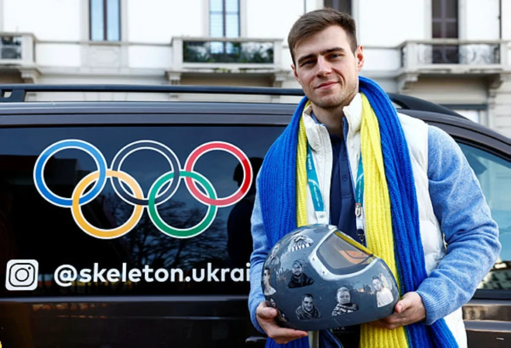 Ukrainian skeleton racer appeals Olympic ban over helmet